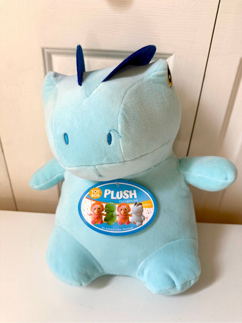 Toy Box Plush Collection Sky Blue Dilophosaurus Stuffed Animal